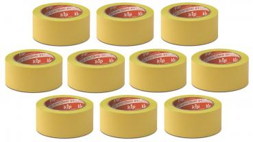 KIP 3818 PVC-Klebeband gelb, quer gerillt 50 mm x 33 m - 10 Rollen